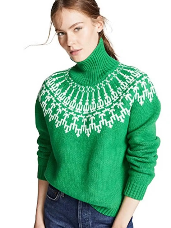 Tory Sport Sweaters - Tory Burch Sport Green Turtleneck Sweater